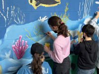 Budget participatif 2022-2023 : Fresque participative à l'école communale de Genval - La Bruyère